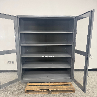 Uline Double Door Glass Cabinet image 2